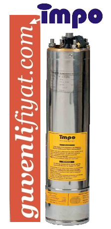 İMPO 3kw -4hp 380V Dalgıç Motor(eco motor, döküm başlıklı, ithal)  4''