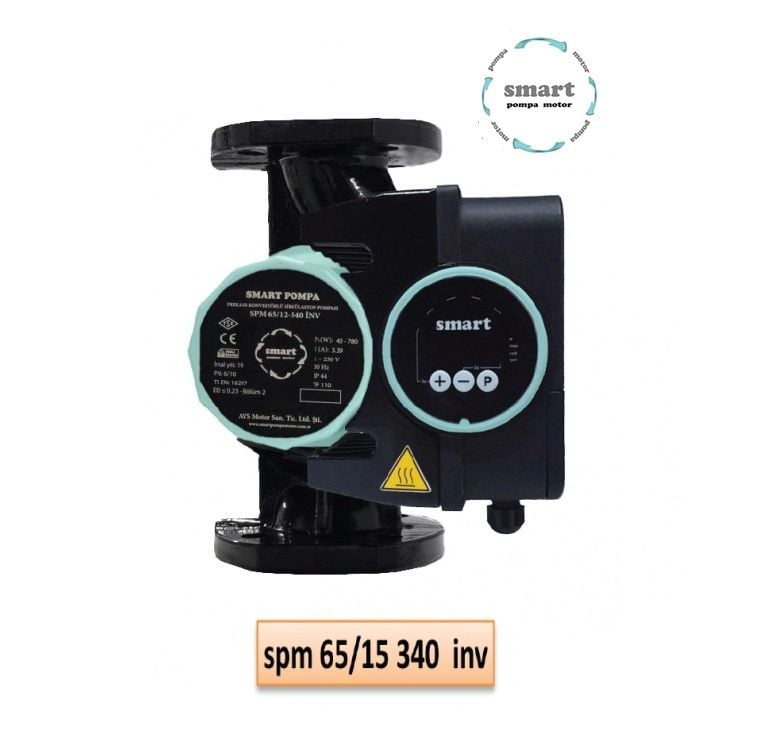 SMART SPM 65/15 340 INV  DN65  FREKANS KONTROLLÜ FLANŞLI SİRKÜLASYON POMPASI - 1000W GÜÇ