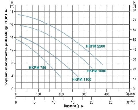 MOMENTUM, HKP 2200, 380V, 2200W, HAVUZ POMPALARI