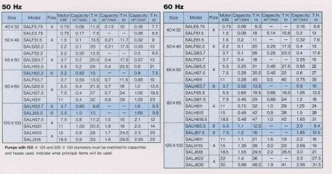 Ebara SALG 53.7   65x50 Giriş Çıkışlı  Aşındırıcı Çamur Pompası (Ağır Hizmet Tipi Endüstriyel Pompalar)