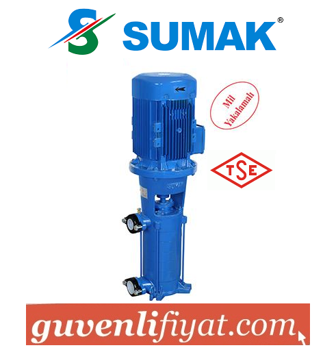 SUMAK SHT 24/4 5.5 HP 380W DÜŞEY MİLLİ KADEMELİ POMPA