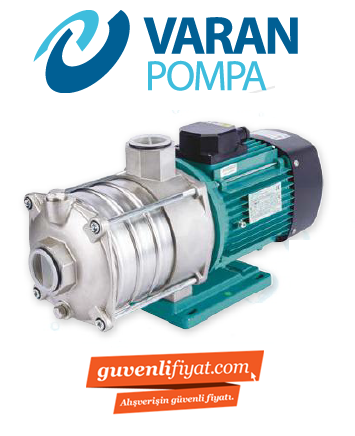 Varan Pompa CM 8-40T 2.2kw-3hp 380v (AISI 316) Komple Paslanmaz Çelik Kademeli Pompa