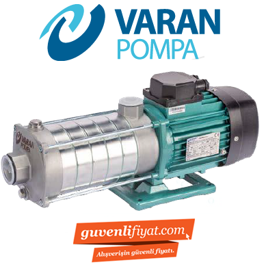 Varan Pompa CM 4-60T 1.1kw-1.5hp 380v (AISI 316) Komple Paslanmaz Çelik Kademeli Pompa