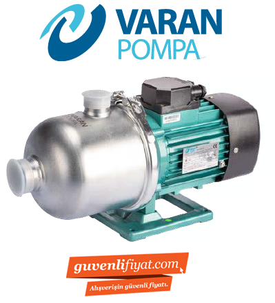 Varan Pompa CMF 8-20 1kw-1.3hp 220v (AISI 316) Komple Paslanmaz Çelik Kademeli Pompa