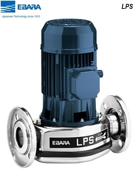 Ebara LPS 25/08 M    0.1Hp 220V  Kuru Rotorlu Paslanmaz Çelik İnline Sirkülasyon Pompası