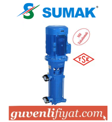 SUMAK SHT 34/7 15.HP 380W DÜŞEY MİLLİ KADEMELİ POMPA
