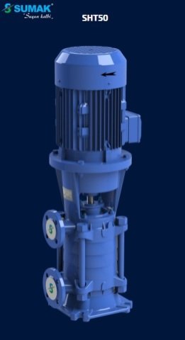 SUMAK SHT50/2 15.HP 380W DÜŞEY MİLLİ KADEMELİ POMPA