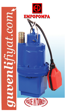 EMPO EMS 1 ÇIKIŞLI 10 MT KABLOLU ELEKTROMANYETİK TİTREŞİMLİ DALGIÇ POMPA (FLATÖRLÜ)