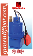 EMPO EMS 3/4 ÇIKIŞLI 1O MT KABLOLU ELEKTROMANYETİK TİTREŞİMLİ DALGIÇ POMPA (FLATÖRLÜ)