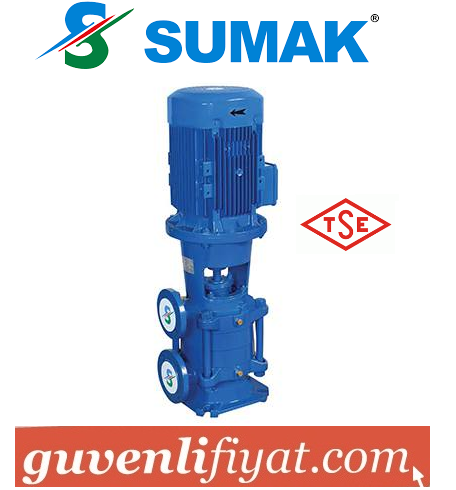 SUMAK SHT 65/3 60.HP 380W DÜŞEY MİLLİ KADEMELİ POMPA