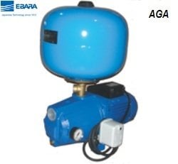 Ebara AGA 1,50 M   1.1 GP P    1.5Hp 220V  Döküm Gövdeli Jet Pompalı Tanklı Paket Hidrofor