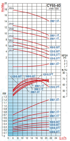 Varan Pompa CY65-40-200/1.1T 1.5hp (1500 d/d) Komple Paslanmaz Çelik (AISI 316) Kaplinli Santrifüj Pompa