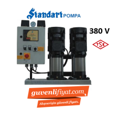 Standart TH 2xSBT-V 90/9 4hp 380v Çift Pompalı Tam Otomatik Paket Hidrofor