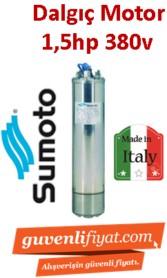 SUMOTO 1.5HP 380V Elektrik motoru İtalyan Malı (motor)