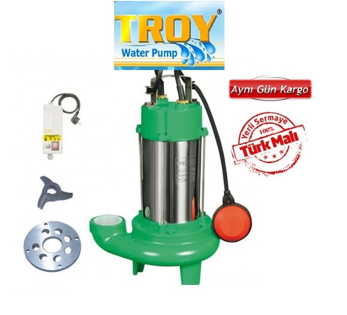 TROY HDBM 1800/2 1300W BIÇAKLI FOSEPTİK DALGIÇ POMPA