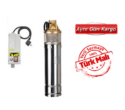 TROY 4HD 3100 1500W 220V 4\'\' PASLANMAZ DALGIÇ POMPA (PANO+30 MT KABLO)