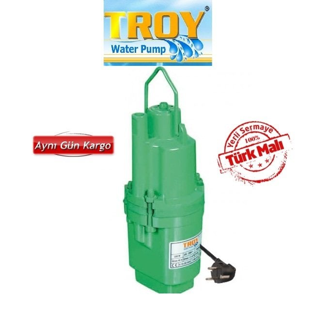 TROY HD 3 3/4\'\' ÇIKIŞLI 10 MT KABLOLU TİTREŞİMLİ DALGIÇ POMPA