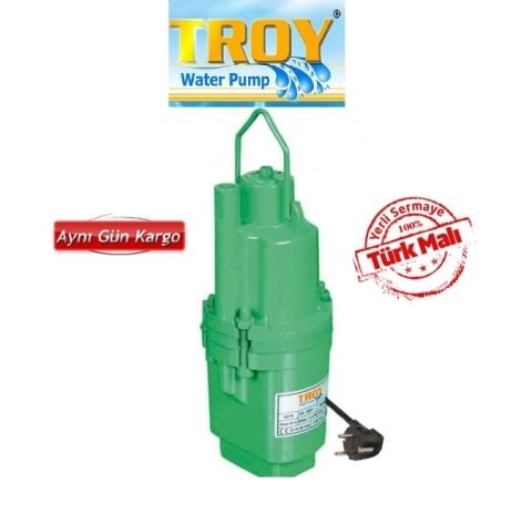 TROY HD 4 1\'\' ÇIKIŞLI 10 MT KABLOLU TİTREŞİMLİ DALGIÇ POMPA