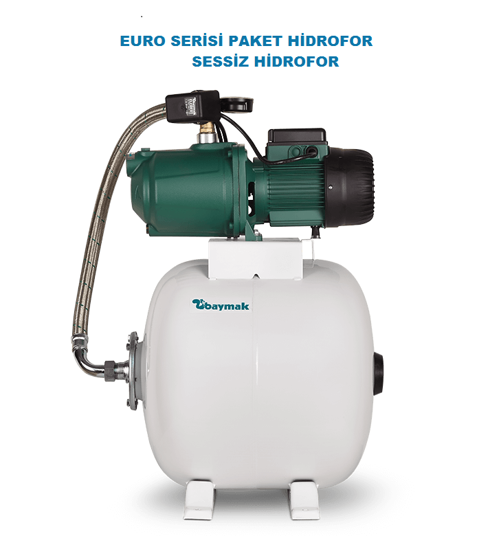 Dab Euro 40/50 M  1.1 Hp 220V  50 Lt. Tanklı Süper Sessiz Villa Hidroforu (4 kat-8 daire)