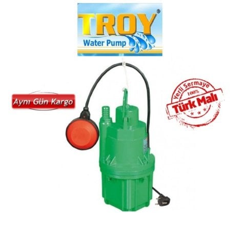 TROY HDF 3 3/4\'\' ÇIKILI 10 MT KABLOLU FLATÖRLÜ TİTREŞİMLİ DALGIÇ POMPA