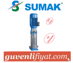 SUMAK SHTP16-750/12 7.5 HP 380W DÜŞEY MİLLİ KADEMELİ KOMPLE PASLANMAZ POMPA