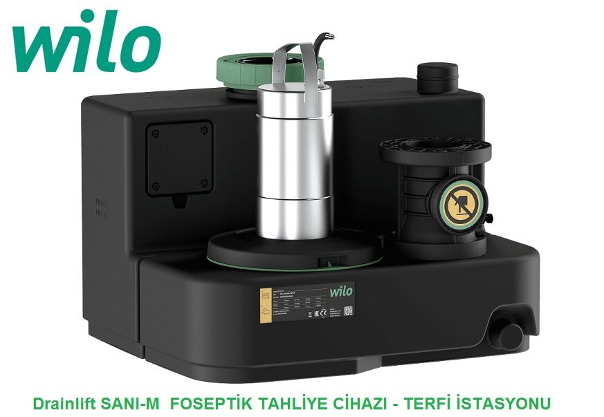 WİLO Drainlift SANI-M  M.21T/1   2.5kW 380V  ENTEGRE POMPALI  FOSEPTİK ATIK SU TAHLİYE İSTASYONU (ATIK SU TERFİ ÜNİTESİ)