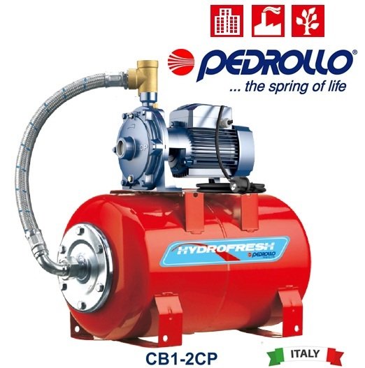 Pedrollo CB1-2CP  25/14A (TRF)  1X2Hp 380V  Tanklı Paket Hidrofor