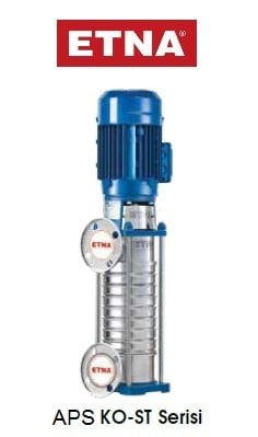 Etna  APS KO-ST 20/8-11     15Hp 380V  Komple Paslanmaz Çelik Dik Milli Çok Kademeli Santrifüj Pompa