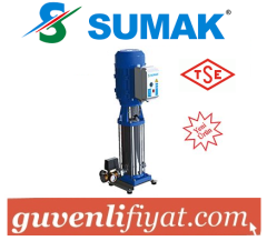 SUMAK SHTP16 A 750/14  7.5 HP 380W DÜŞEY MİLLİ KADEMELİ KOMPLE PASLANMAZ HİDROFOR