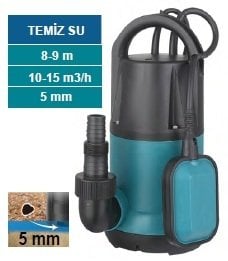 MOMENTUM PKS-750PE -750W-220V- PLASTİK GÖVDELİ TEMİZ SU DALGIÇ DRENAJ POMPASI