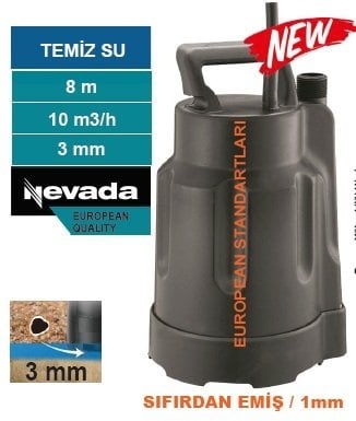 MOMENTUM PKS-370L -370W-220V- PLASTİK GÖVDELİ TEMİZ SU DRENAJ DALGIÇ  POMPASI