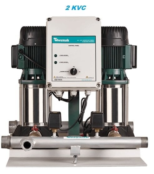 Dab 2KVC 45/80 T  2x1.5 Hp 380V İki Pompalı Düşey Çok Kademeli Denge Tanksız Sessiz Paket Hidrofor