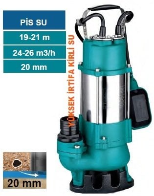 MOMENTUM PSP20-25/1.5  -2HP-220V- YÜKSEK İRTİFALI KİRLİ SU DRENAJ DALGIÇ  POMPASI