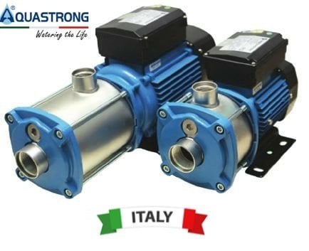 Aquastrong XHC 4-4/M      0.75kW 220V   Yatay Tip Kademeli Paslanmaz Çelik Gövdeli Pompa