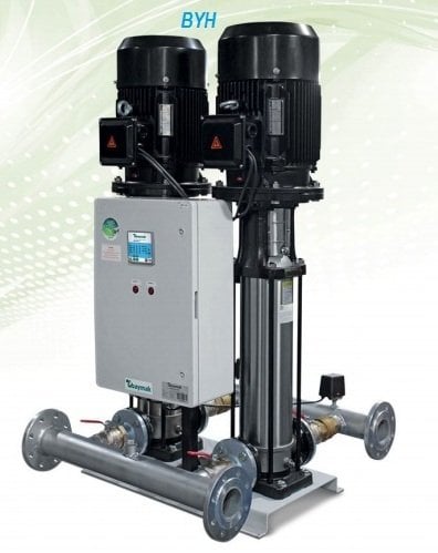 Dab 2BYH 10/12-55 T  2x7.5Hp 380V İki Pompalı Düşey Çok Kademeli Denge Tanksız Sessiz Komple Paslanmaz Çelik Paket Hidrofor