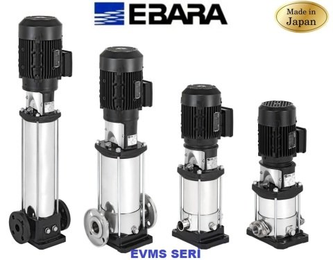 Ebara EVMSG45 13-2F5/45    60Hp 380V  Dikey Milli Çok Kademeli Paslanmaz Çelik İnline Pompa