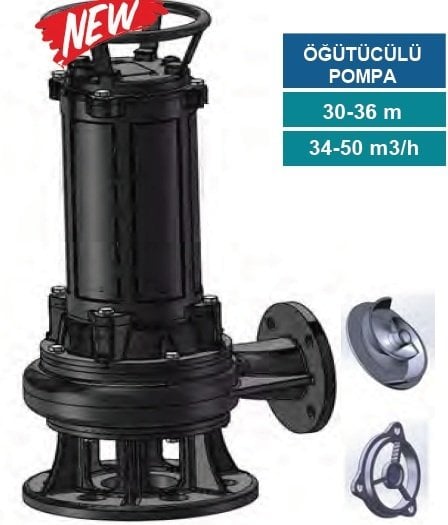 MOMENTUM P3000H- 4HP-380V- PARÇALAYICI BIÇAKLI DÖKÜM GÖVDELİ FOSEPTİK DALGIÇ POMPA