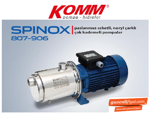 STAR SPINOX 807 M 1.5 HP 220V PASLANMAZ CEKETLİ NORİL FANLI ÇOK KADEMELİ SESSİZ POMPA