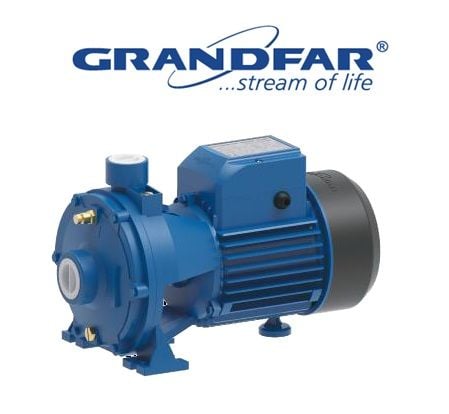 Grandfar  2CPm25/160B  2Hp 220V  Döküm Gövdeli Çift Kademeli Santrifüj Pompa