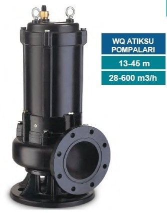 MOMENTUM 100WQ65-15-5.5 - 7.5HP-380V- DÖKÜM GÖVDELİ TONAJLI  ATIK  SU  DALGIÇ  POMPASI
