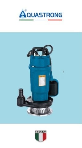 Aquastrong QDX 15-7-0.55A        0.55kW 220V  Döküm Gövdeli  Drenaj Dalgıç Pompa (Keson Kuyu)