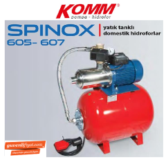 STAR SPINOX 607 M 1.5 HP 220V 100 LT YATIK TANKLI DOMESTİK HİDROFOR
