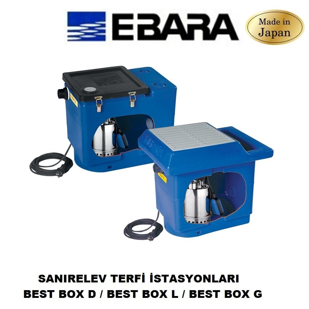 Ebara BEST BOX D / BEST BOX L   Domestik Kullanım Suyu Tahliye Pompası (SANIRELEV TERFİ İSTASYONLARI)