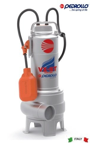 Pedrollo VX 15/50-ST (TRF)    1.5Hp 380V   Paslanmaz Gövdeli Foseptik Dalgıç Pompa