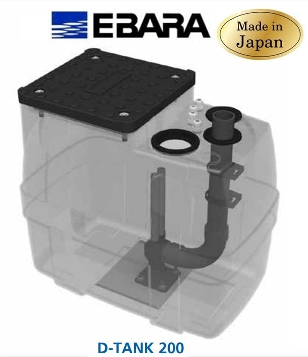 Ebara D-TANK 200/E  Foseptik Atık Su Tahliye Pompası (SANIRELEV TERFİ İSTASYONLARI)
