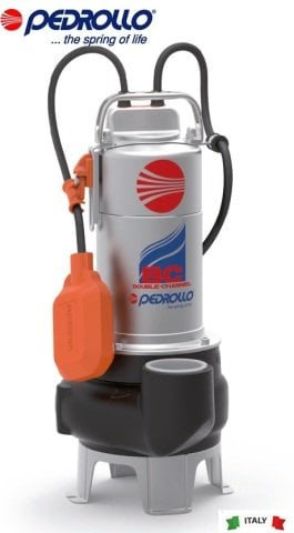 Pedrollo BCm 10/50-N    1Hp 220V  Paslanmaz Atık Su Foseptik Pompa