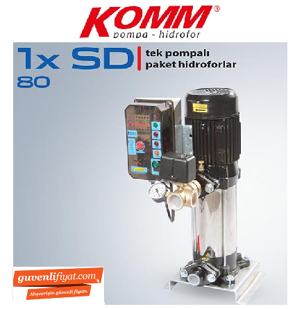 STAR 1 SD 80/10 T 2.HP 380V DİK MİLLİ TEK POMPALI SESSİZ HİDROFOR
