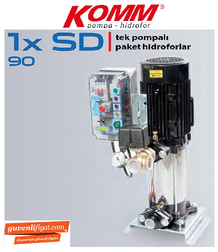 STAR 1 SD 90/6 M 3.HP 220V DİK MİLLİ TEK POMPALI SESSİZ HİDROFOR