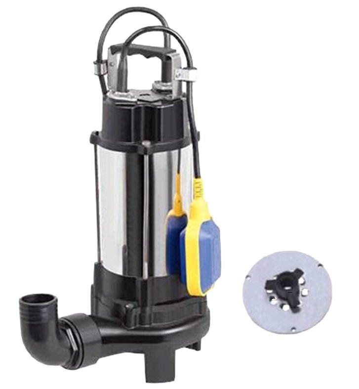 DUFFMART  V1300DF  - 1.75 HP- 220V - Pis Su Foseptik Parçalayıcılı Açık Fanlı Dalgıç Pompa