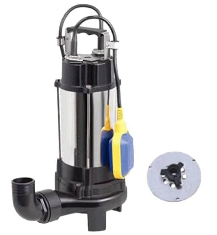 DUFFMART  V1300DF  - 1.75 HP- 220V - Pis Su Foseptik Parçalayıcılı Açık Fanlı Dalgıç Pompa